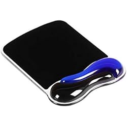 Kensington Duo Gel - Tapis Souris Ergonomique avec Repose-Poignet - Compatible avec Souris Laser et Optiques - 26 x 247 x 190 mm - Bleu (62401)