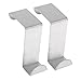 Produktbild Nopea Türhaken Edelstahl Z-Form Türgarderobenhaken Edelstahl rostfrei Glänzend Türhängeleiste Haken Edelstahl Horizon 6 x 4 x 2.5cm Türhandtuchhalter 2 Stück