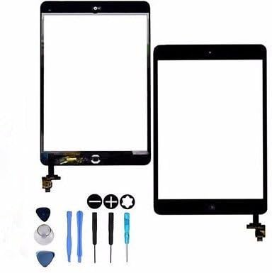 Hedywei For iPad Mini Touch Screen Digitizer with IC/home button/Preinstalled Adhesive (Black)