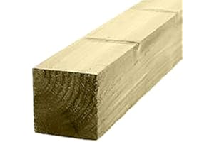 Ruby 4" x 4" (100mm) Pressure Treated Wooden Gate Fence Post 2.4m - Various Pack Sizes (6)