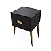 Produktbild Laptopständer DD Beistelltisch, Wohnzimmer Schlafzimmer Nachttisch, 2 Schubladenschrank, Snack-Tisch -Werkbank (Farbe : SCHWARZ)