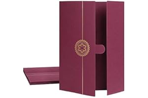 RUIXIA 5Pcs Bronzing A4 Diploma Cover Award Certificate Holder Paper Contract Document Cover File Holder Invitation Card Cover Card Stock Letter-Sized Certificates Cover