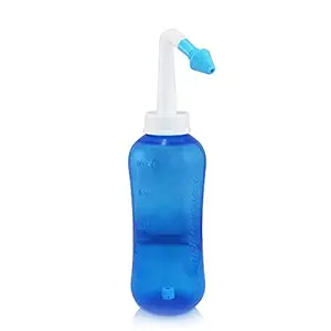 Generic Russian Federation : 500ml Nasal Wash Neti Pot Sachets Sinus Nose Cleaner Bottle Nasal Irrigator Nasal Wash Pot Saline Children Baby Nose Care