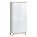 Produktbild Mirjan24  Drehtürenschrank Sven SV01, Elegantes Kleiderschrank im skandinavischen Stil, Wohnzimmerschrank (Andersen Kiefer/Nash Eiche)