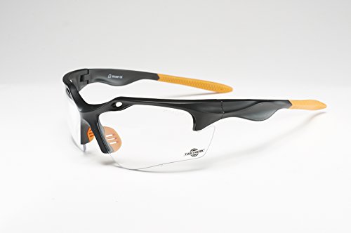 ToolFreak Schutzbrille | Maximaler UV Schutz | Beschichtet und Kratzfest für klare Sicht | Augen Schutz mit Sport Stil Design Sehr Leicht | Klare Glaeser oder Dunkle Glaeser (Klare Glaeser) - 2
