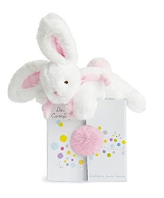 Doudou et Compagnie Coucou Doudou Forme Lapin Rose Sorbet