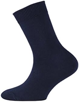 3 Pairs of Childrens Cotton Ankle Socks (6-8.5, Navy) - UK Made