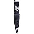 SHYNE KILTS U.K KILT HIGHLANDWEAR SAFETY SGIAN DUBH DUMMY PEWTER MOUNT THISTLE DESIGN CHROME