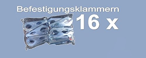 Trampolin 16 x Befestigungsklammern für 8 Stangen Sicherheitsnetz Zubehör - 2