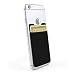Produktbild HULI Hochwertiger Kartenhalter für das Smartphone (Schwarz) - Haftendes Kartenfach mit RFID Blocker und Einer Kapazität für 6 Karten