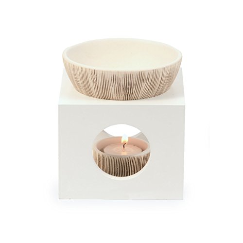 Pajoma 11493 Duftlampe, Keramik, weiß, 12 x 12 x 12.5 cm