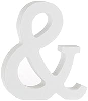 FACILLA&reg; Buchstaben Buchstabe Holzbuchstabe Schriftzeichen Holz Deko Partys Wei&szlig; &-Form