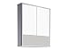 Produktbild trendteam smart living Badspiegelschrank, Absetzungen Alu Profil, weiß, 58 x 74 x 15 cm