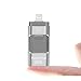 Produktbild USB Flash Drive-In, elekmall 16/32/64/128 GB Lightning iPhone Memory Stick OTG Handy externen Adapter für iPhone/iPod iOS/Android PC Macbook Memory Expansion Anschluss USB 2.0 silber silber 64 GB