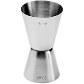 Paslanmaz &Ccedil;elik &Ccedil;ift Taraflı Kokteyl Jigger, 20ml/40ml | &Ouml;l&ccedil;&uuml; B&ouml;lmeli, Parlak Y&uuml;zey, Bar Aksesuarı, Dayanıklı Yapı, İki Y&ouml;nl&uuml;