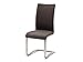 Produktbild 2 x Schwinger Arco III Freischwinger Stuhl Esszimmerstuhl Küchenstuhl Schwingstuhl Polsterstuhl Besucherstuhl Stühle 2er Set gepolstert - MCA Furniture - Antiklook & Edelstahl -, Farbe Kunstleder:Braun