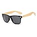 Produktbild youfan Sonnenbrille, Bambus Holz Arme Sonnenbrille für Frauen Herren, schwarz