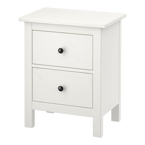 Ikea Hemnes Chest Of 2 Drawers White Stain 54x66 Cm Amazon