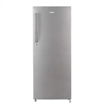 Haier 220 L 4 Star Inverter Direct-Cool Single Door Refrigerator (HED-22CFDS, Dazzle Steel/Brush line silver)