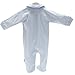 Cambrass Unisex Baby All in One Plain Egyptian Cotton Playsuit Blue Newborn