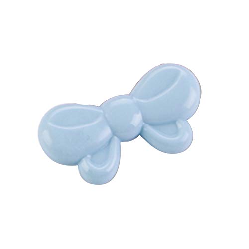 Baby Diaper Pins Blue Butterfly Knot Safety Pins Findings Safe Secure Clips for Baby Care Shower Cloth Diaper Pins Brooch Holder 6Pcs