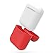 Produktbild AIBULO® Apple AirPods Case, Silikon Schock Proof Schutz Ärmel Skin Tragetasche Box für AirPods Wireless Headset und Apple AirPods Ladekoffer (Rot)