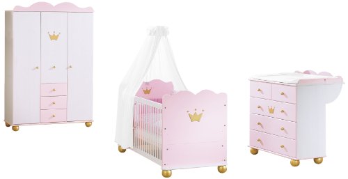 Pinolino Prinzessin Karolin Nursery Furniture Set (Wide, Large, 3-Piece)