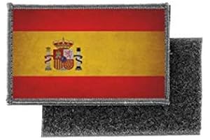 AKACHAFACTORY Patch ecusson imprime badge vintage drapeau espagne espagnol