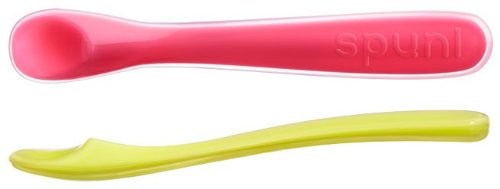 Spuni First Stage Soft Spoons - 2 Pack (Neon & Playful Pink)