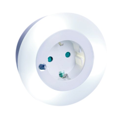 LED-Nachtlicht weiß mit Steckdose