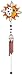 Wind Chime Copper & Gem Moon Sun Garden Decoration Hanging Porch Decor RS.3982.00