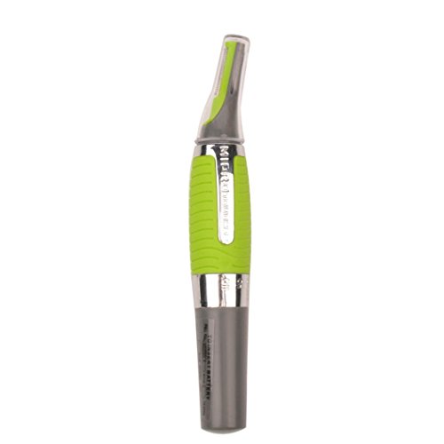 inkint Micro Touch Nose Ear Face Neck Eyebrow Sideburns Hair Bikini Line Trimmer Shaver Clipper With LED Light and Rubber Non-slip Grip