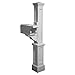 Produktbild Mayne 5809-WH Rockport Single Mailbox Post, White by Mayne