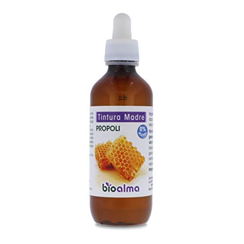 PROPÓLEO (PROPOLIS) TINTURA MADRE SIN ALCOHOL BIOALMA - 200ML. Favorece el bienestar de la garganta. 100% natural, sin azúcares añadidos. Apto para las mujeres embarazadas.