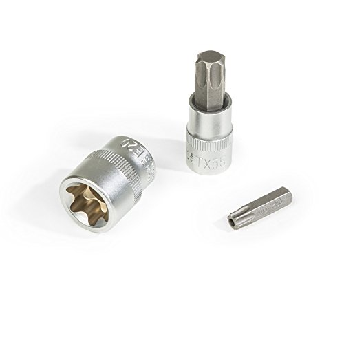 TecTake 34-tlg Steckschlüssel Satz mit Koffer Innen Außen Torx Bits Stecknuss Set Nüsse - 4