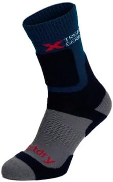 Target Dry HikeMid Mens Cocona Walking Socks (Midnight / Grey, Small (UK 3 - 5.5))
