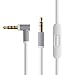 Produktbild Kreema Ersatz-Audio-Kabel + Inline-Controller-Mikrofon (weis) fur Beats von Dr. Dre Kopfhorer Solo / Studio / Pro / Detox