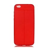 BONROY Case For Xiaomi Mi 5C, Shock-Absorption Bumper Cover, Anti-Scratch Clear Back,-(all-inclusive large red-LD)