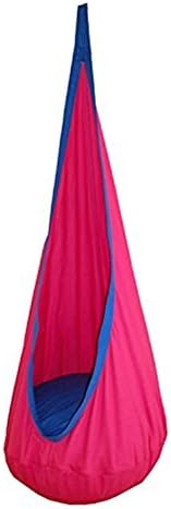 Seasofbeauty Kids Child Pod Swing Chair Nook Tent Indoor Outdoor Hanging Seat Hammock Bright Pink