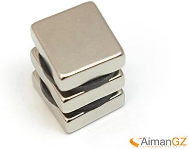 10 Pieces of Neodymium Magnet Block – 15 mm Length x 14 mm wide x 5 mm thick – Force of Atraccion 5.1 kg – 3185 Gauss
