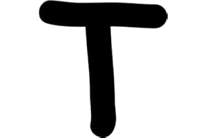 Kleckerliese Buchstaben Aufkleber 4 cm Einzel – seidenmatte Alphabet Sticker A–Z für Kinderzimmer, Wand, Tür, Möbel & Auto – selbstklebend & konturgeschnitten – T – Farbe Schwarz