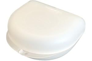 Snorflex Petit étui de rangement pour appareil dentaire, protège-dents, gouttière anti-bruxisme etc. (blanc)