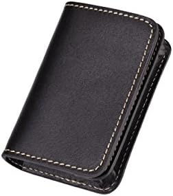 Tarhoo RFID Blocking Vegetable Tanned Leather Business Card Wallet &amp; Credit Card Holder for Holiday Gifts -[ Hold Up To 40 Cards] (black)