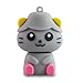Produktbild 818-Shop No9600040064 USB-Sticks (64 GB) Lustige Katze 3D grau