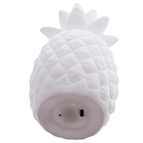 Ananasleuchte mit Farbwechsel, aus Kunststoff mit LED’s, 18,5×9,5 cm - 3