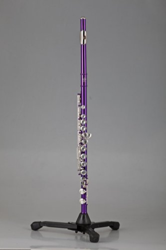 XIE@ Purple Gold Key C Flute Flute High Flute Brass Band Instrument Cork Grease Cleaning Cloth Glove Screwdriver