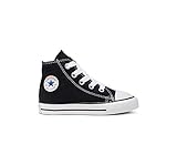 Typische Gummizehenkappe Converse Chuck Taylor All Star Core Hi, Unisex Kinder Kurzschaft Stiefel, Schwarz (Black), 19 EU Kinder