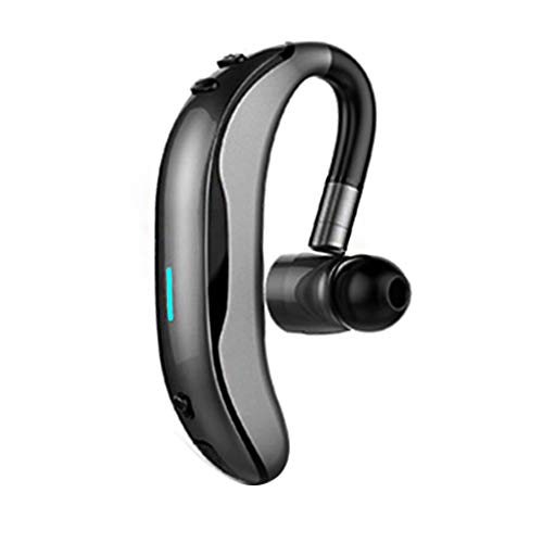 NAttnJf Design Gancio dell'orecchio Vvavoce Stereo Cuffie con Auricolari Stereo Senza Fili Bluetooth per Cuffie Auricolari Grigio