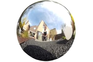 NOASR 35 cm Stainless Steel Polished Ball Decoration Ball Stainless Steel Decoration Ball