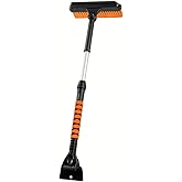 Coofbe Teleskopic Profesyonel 2in1 Ara&ccedil; Kar Fır&ccedil;ası Oto &Ouml;n Cam Buz Kazıyıcı Ara&ccedil; Kar Fır&ccedil;ası Ve Buz Kazıyıcı